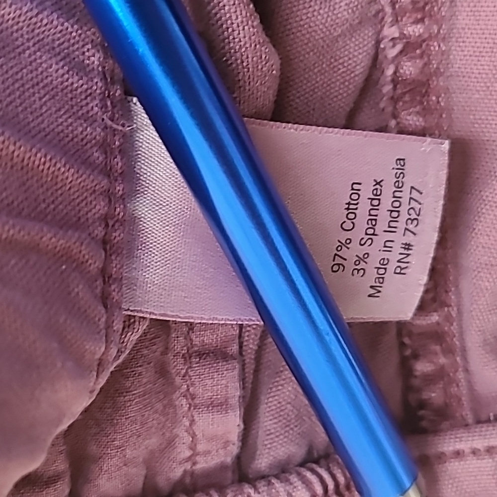 SONOMA BRAND WOMENS PLUS SIZE MAUVE CAPRIS SIZE 0X - Picture 9 of 15